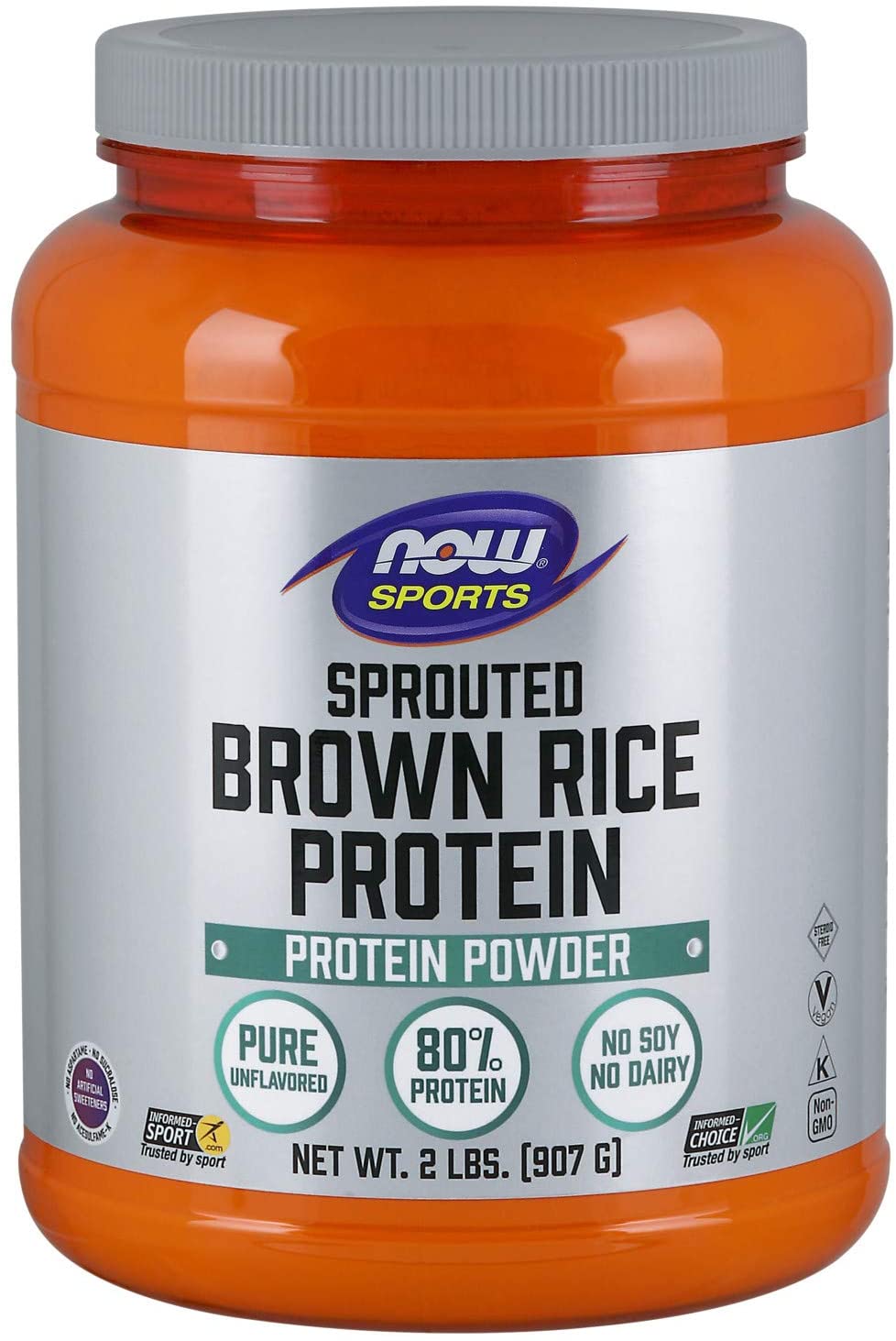 NOW Sports Nutrition Sprouted Brown Rice Protein Powder