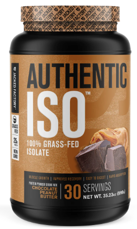 Authentic ISO Peanut butter protein powder